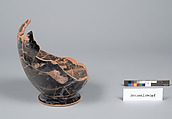 Terracotta fragments of an oinochoe (jug), Terracotta, Greek, Attic