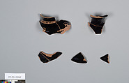 Terracotta fragments of an oinochoe (jug), Terracotta, Greek, Attic