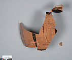 Terracotta fragments of a column-krater (bowl for mixing wine and water), Terracotta, Greek, Attic
