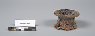 Terracotta fragment of a pelike (jar), Terracotta, Greek, Attic