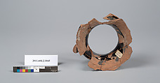 Terracotta fragment of a pelike (jar), Terracotta, Greek, Attic