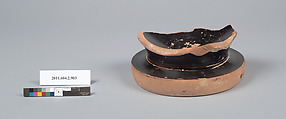 Terracotta fragment of a bell-krater (bowl for mixing wine and water), Terracotta, Greek, Attic