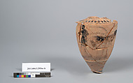 Terracotta fragments of a lekythos (oil flask), Terracotta, Greek, Attic