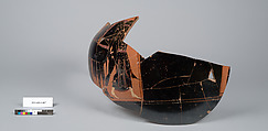 Terracotta fragment of an amphora (jar), Terracotta, Greek, Attic