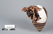 Terracotta fragments of a neck-amphora (jar), Terracotta, Greek, Attic