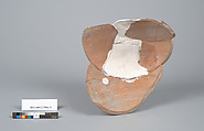 Terracotta fragments of a neck-amphora (jar), Terracotta, Greek, Attic