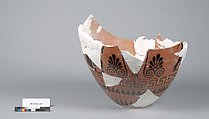 Terracotta fragment of a neck-amphora (jar), Terracotta, Greek, Attic