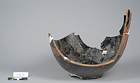 Terracotta fragment of a bell-krater (bowl for mixing wine and water), Terracotta, Greek, Attic