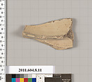 Terracotta fragment of a lid, Terracotta, Greek, Corinthian