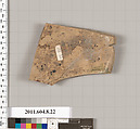Terracotta fragment of a closed shape, Terracotta, Etruscan, Etrusco-Corinthian