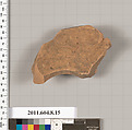 Terracotta fragment of an olpe (jug)?, Terracotta, Greek, Corinthian