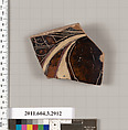 Terracotta fragment of an amphora (jar), Terracotta, Greek, Attic