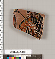 Terracotta fragment of an amphora (jar)?, Terracotta, Greek, Attic