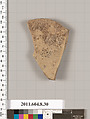 Terracotta fragment of an amphora (jar)?, Terracotta, Etruscan, Etrusco-Corinthian