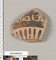 Terracotta fragment of an olpe (jug)?, Terracotta, Etruscan, Etrusco-Corinthian