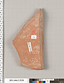 Terracotta fragment of a plaque?, Terracotta, Greek, Attic