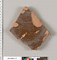 Terracotta fragment of an undetermined open shape, Terracotta, Greek, Chalcidian