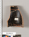 Terracotta fragment of a neck-amphora (jar), Attributed to the Phineus Painter [DvB], Terracotta, Greek, Chalcidian