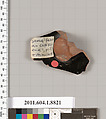 Terracotta fragment of a kylix (drinking cup), Terracotta, Greek, Attic
