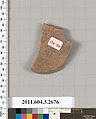 Terracotta fragment of an oinochoe (jug), Terracotta, Greek, Attic