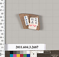Terracotta fragment of an olpe (jug), Terracotta, Greek, Attic