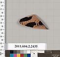 Terracotta fragment of a skyphos (deep drinking cup)?, Terracotta, Greek, Attic