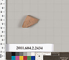 Terracotta fragment of an undetermined shape, Terracotta, Greek, Attic