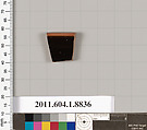 Terracotta rim fragment of a kylix (drinking cup), Terracotta, Greek, Attic