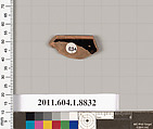 Terracotta rim fragment of a kylix (drinking cup), Terracotta, Greek, Attic
