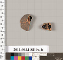 Terracotta fragments of kylikes (drinking cups), Terracotta, Greek, Attic