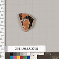 Terracotta fragment of an oinochoe (jug), Terracotta, Greek, Attic