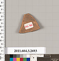 Terracotta fragment of an olpe (jug), Terracotta, Greek, Attic