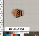 Terracotta fragment of an oinochoe (jug), Terracotta, Greek, Attic