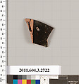 Terracotta fragment of an oinochoe (jug), Terracotta, Greek, Attic
