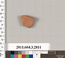 Terracotta fragment of a rhyton (vase for libations or drinking)?, Terracotta, Greek, Attic