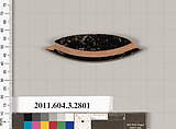 Terracotta fragment of a plate?, Terracotta, Greek, Attic