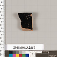 Terracotta rim fragment of a stemless kylix (drinking cup)?, Terracotta, Greek, Attic