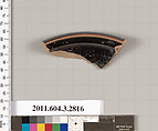 Terracotta fragment of a dish?, Terracotta, Greek, Attic