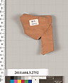 Terracotta fragment of a closed shape, Terracotta, Greek, Attic