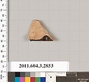 Terracotta fragment of a closed shape, Terracotta, Greek, Attic