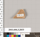 Terracotta fragment of a closed shape, Terracotta, Greek, Attic