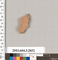 Terracotta fragment of a closed shape, Terracotta, Greek, Attic