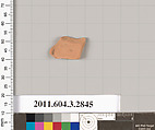 Terracotta fragment of a closed shape, Terracotta, Greek, Attic