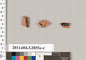 Terracotta fragments of closed shapes, Terracotta, Greek, Attic