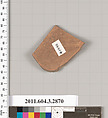 Terracotta fragment of a closed shape, Terracotta, Greek, Attic