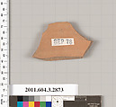 Terracotta fragment of a closed shape, Terracotta, Greek, Attic
