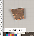 Terracotta fragment of a neck-amphora (jar)?, Terracotta, Greek, Attic