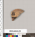 Terracotta fragment of a open shape, Terracotta, Etruscan, Etrusco-Corinthian