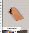 Terracotta fragment of a closed shape, Terracotta, Greek, Attic