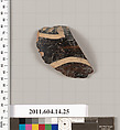 Terracotta fragment of an undetermined closed shape, Terracotta, Unknown fabric